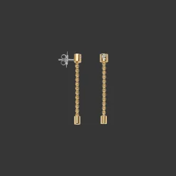Aria Oorbellen 18kt Geel goud Diamant