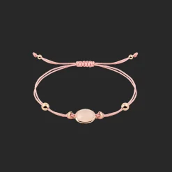 Armband 18kt Rose goud Chalcedoon Roze