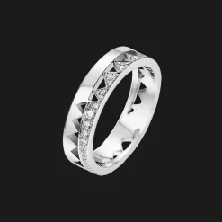 Capture Me Ring Witgoud Semi Pave