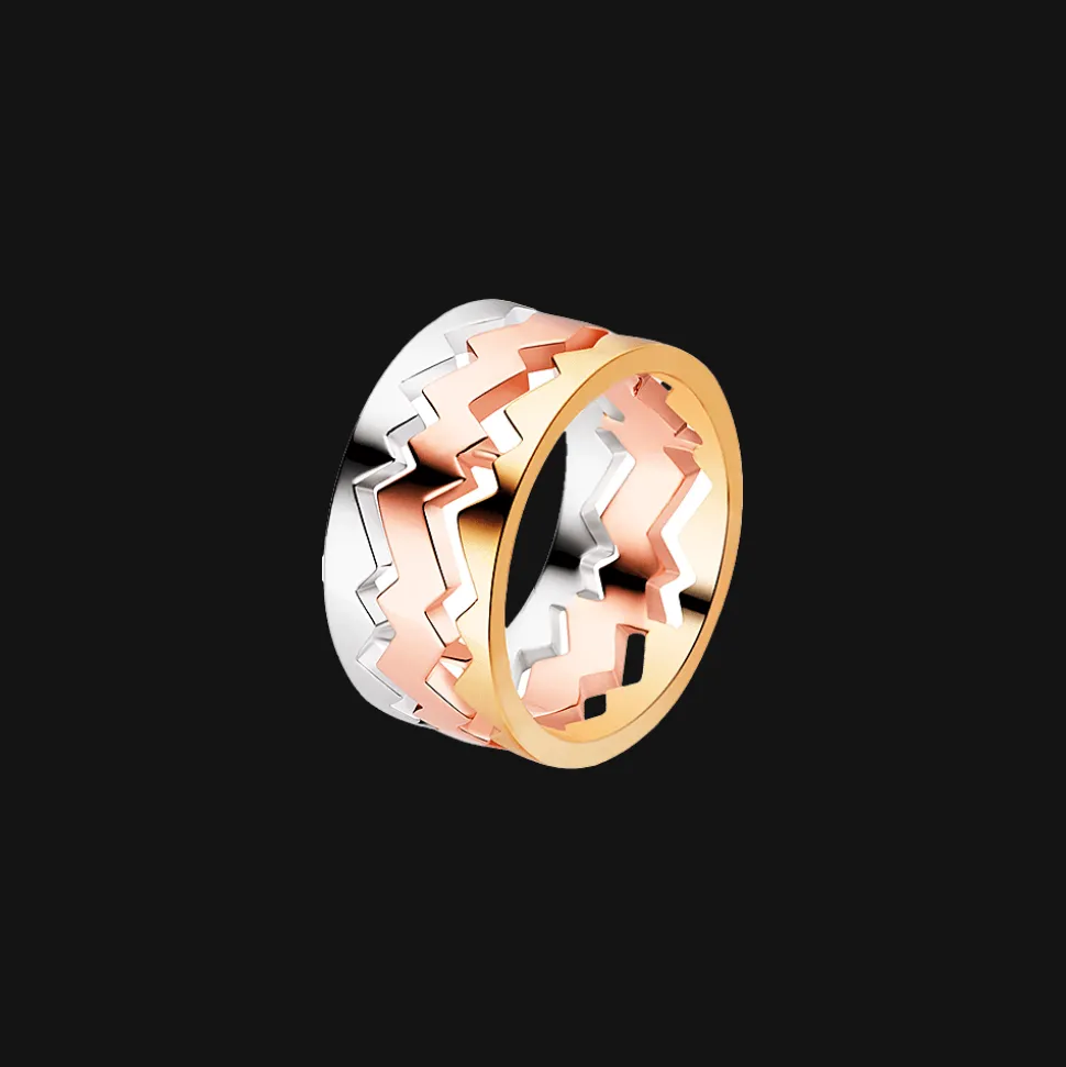 Capture Me Trilogy Ring Goud