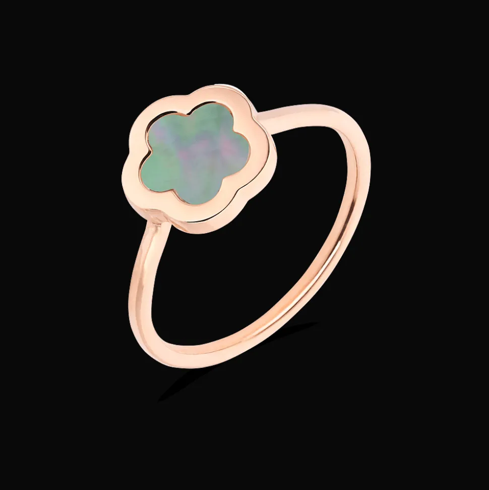 Cesare Pompanon Bague Fiore Di Mamma Nacre Gris FAN10625 NAG R