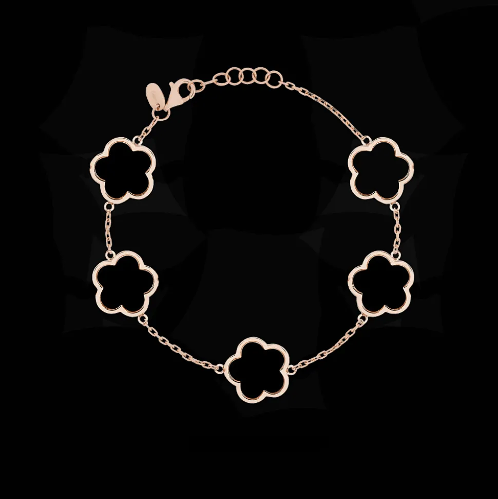 Cesare Pompanon Bracelet FDM Multi Trefles Rose FBR28524 ON R