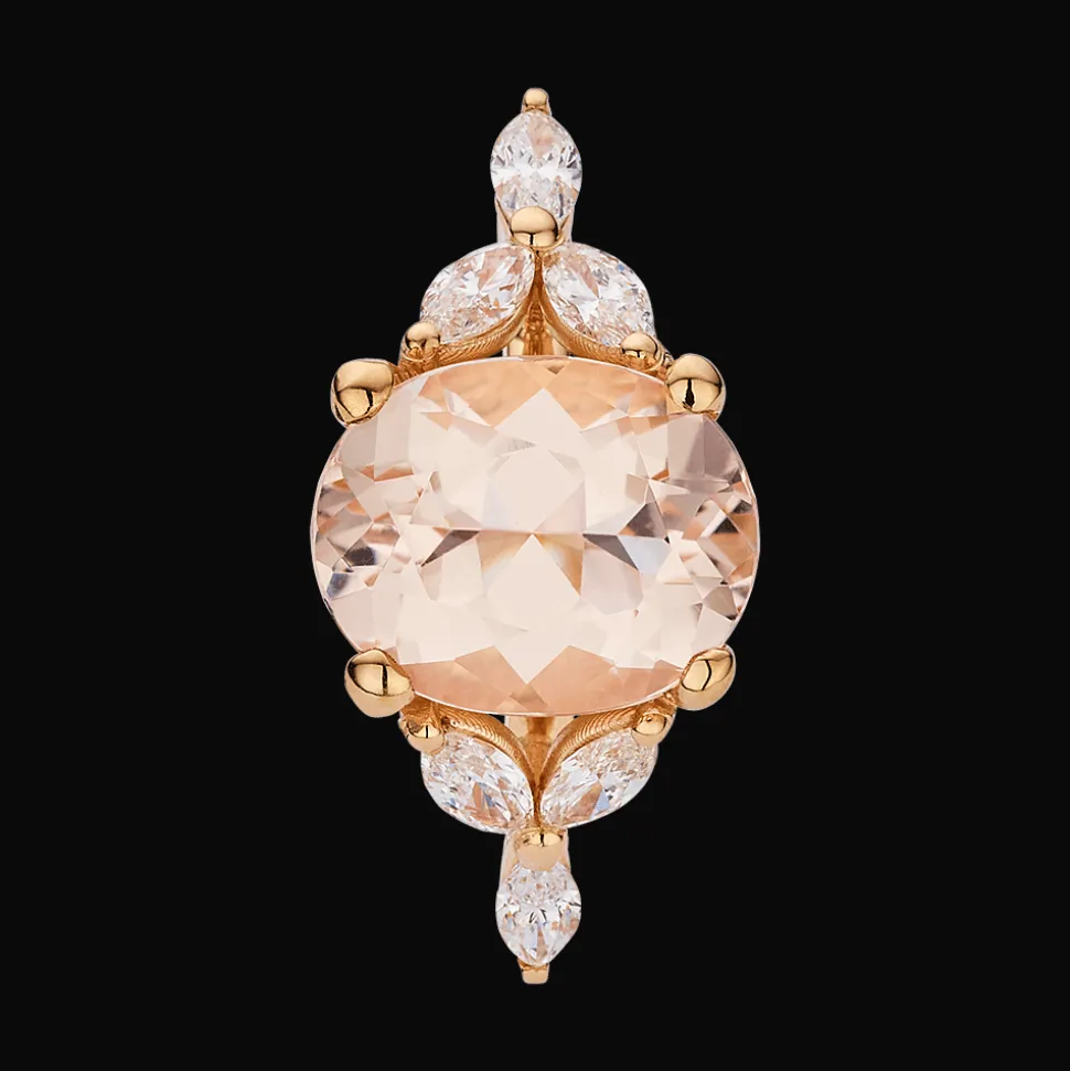 Gatsby Gala Ring 18kt Rose goud Morganiet AP S 014
