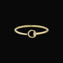 Horsebit Gold Bangle