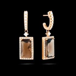 Iconic Earring Fume Quartz