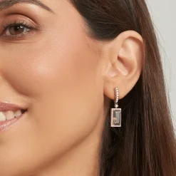 Iconic Earring Fume Quartz