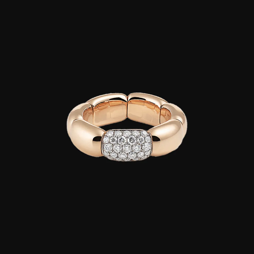La Piazza Ring Rose goud Diamant