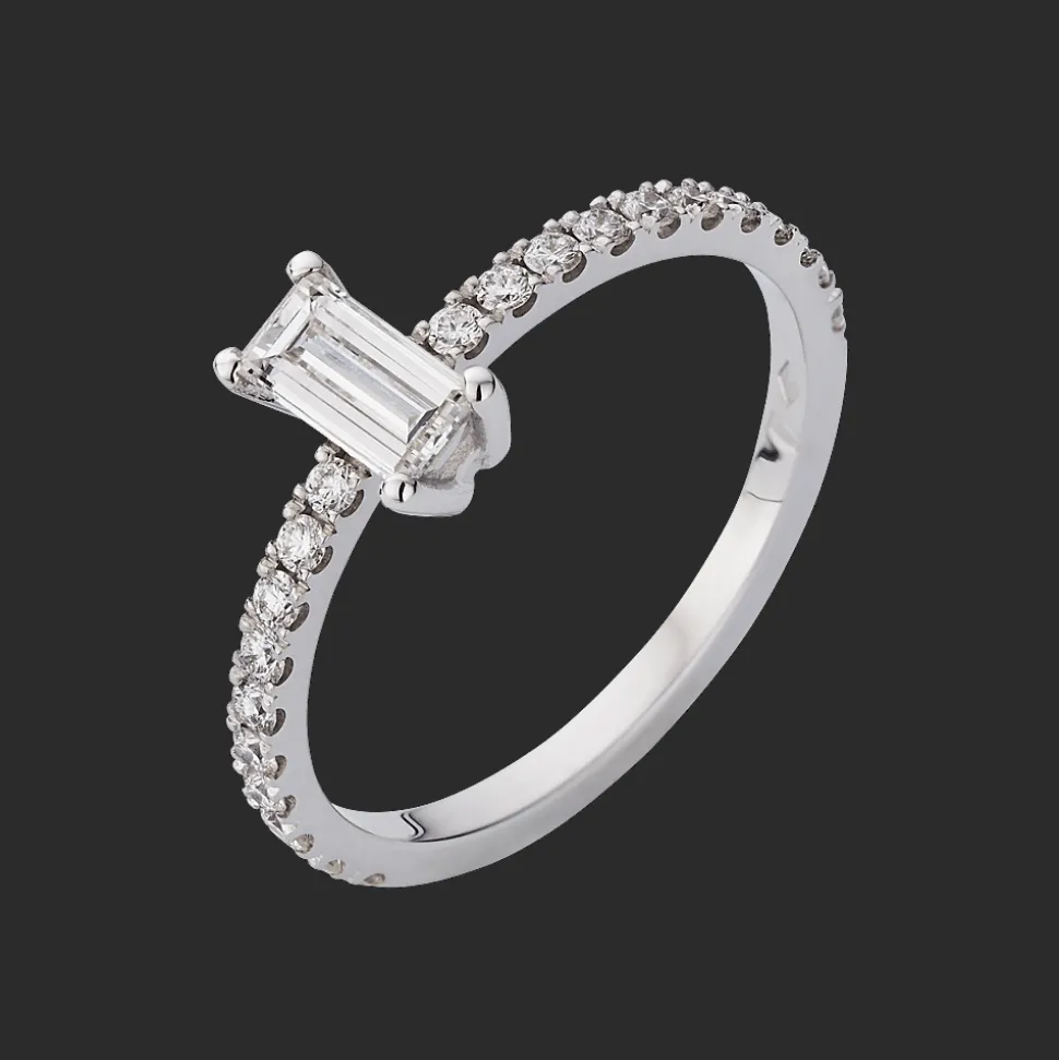 Let's Get Married Ring 18kt Witgoud Diamant AP S 017
