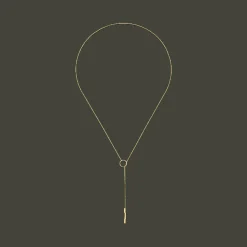 Link To Love Ketting Lariat 18kt Geel goud