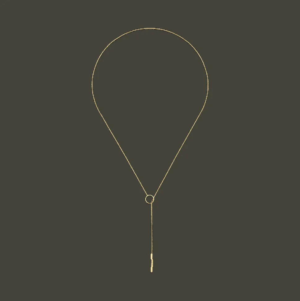 Link To Love Ketting Lariat 18kt Geel goud