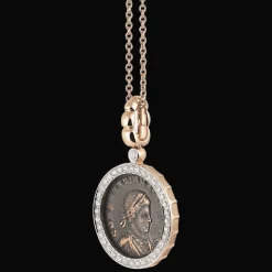 Pendant Roos Goud Diamant