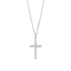 pendant white gold Cross