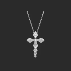 Python Halsketting Witgoud Pave