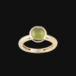 Ring 18kt Geel goud Peridot