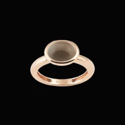 Ring 18kt Rose goud Quarz Smokey