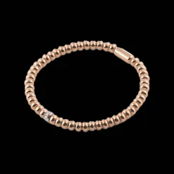 Stretchy Armband Roosgoud Diamant