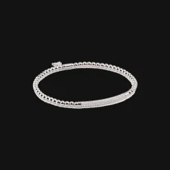 Stretchy Armband Witgoud Diamant