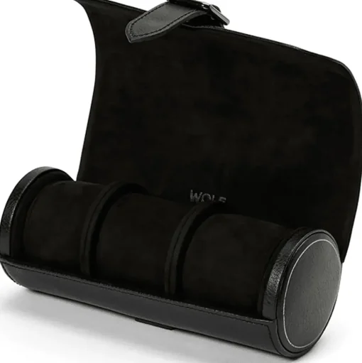Wolf Watchwinder British Racing Triple Roll Black 792902