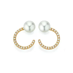 Yana Nesper Eartuds With Diamonds Gold
